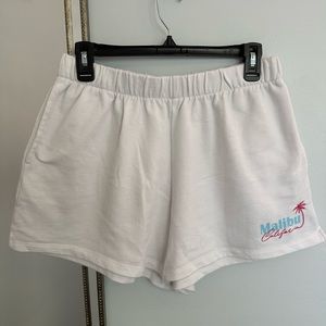 White tennis shorts from Garage